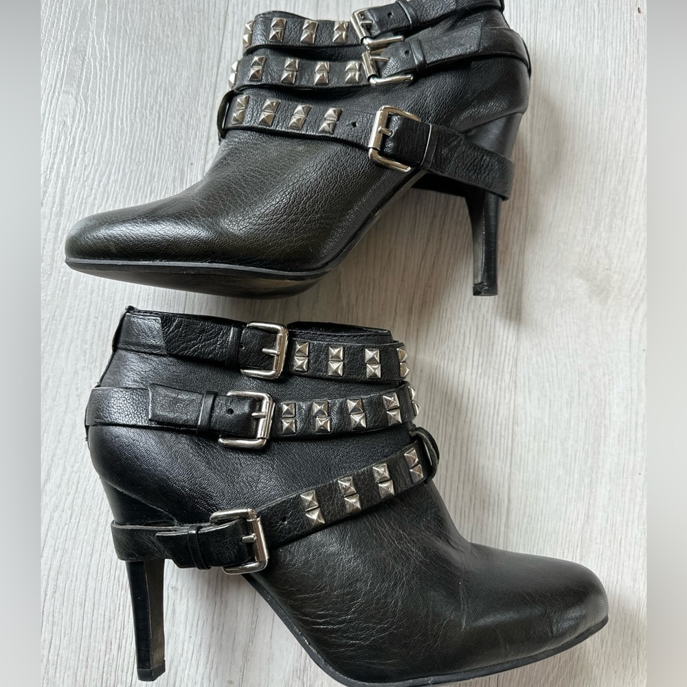 Report leather biker boot